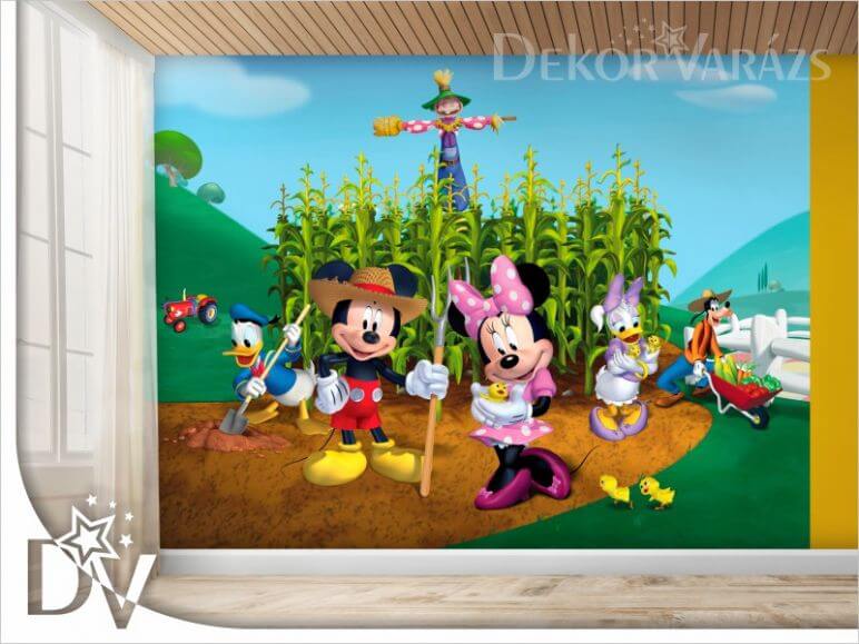  Mickey egér barátaival kertészkedik fotótapéta XXL13.
